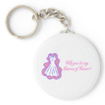 Will You Be My Matron Of Honour (Dress) keychains
