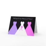 Will You Be My Matron of Honour Poem Card