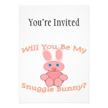 Will You Be My Snuggle Bunny Invite