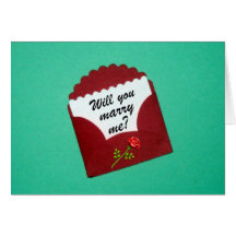 Will you marry me? card