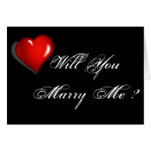 Will You Marry Me ? Card
