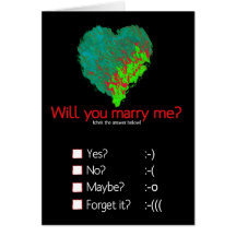 Will you marry me? greeting card