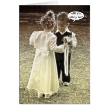 Will you marry me? Marriage proposal Greeting Card