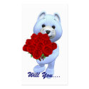 Will You Marry Me Profile Card-See Back business cards