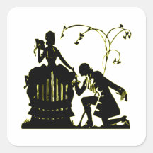 "Will you Marry me?" Silhouette Stickers