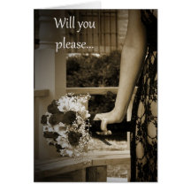 Will you please be my Maid of Honour? Card