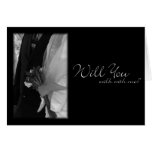 "Will You Walk With Me?" Wedding Request Card