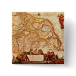 Willem Blaeu Old Germany Map Historic Gift Series buttons