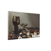 Willem Claeszoon Heda - Breakfast Canvas Print