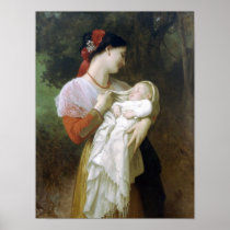 William-Adolphe Bouguereau-Maternal Admiration Print
