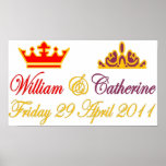 William and Catherine Royal Wedding Poster