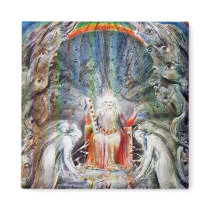 William Blake: Before the Divine Throne Refrigerator Magnet