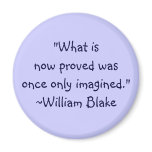 William Blake Imagined Quote Fridge Magnet