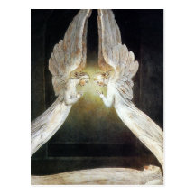 William Blake Postcard: Christ Guarded by Angels