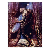 William Blake Postcard:  Ghost of A Flea