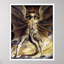William Blake Poster Print: Great Red Dragon