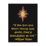 William Blake Sun and Moon Quote Post Card