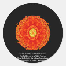 William Blake "World in a Grain of Sand" quote Stickers
