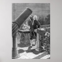 William Herschel  Discovers the Planet Uranus Poster