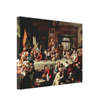 William Hogarth - The Banquet Gallery Wrap Canvas