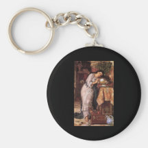 William Holman Hunt Isabella and the Pot of Basil Keychains