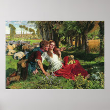William Holman Hunt The Hireling Shepherd Posters