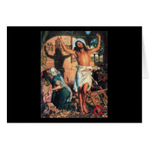 William Holman Hunt The Shadow of Death Greeting Cards