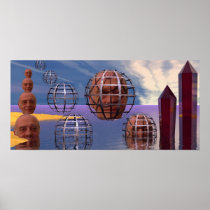 William in a Cage Surreal Poster