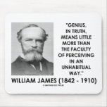 William James Genius Perceiving An Unhabitual Way Mouse Pads