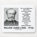 William James Moral Flabbiness Worship Success mousepads