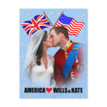 William & Kate - America Postcard