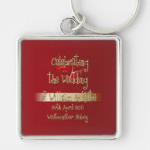 William & Kate Royal Wedding Collectibles Souvenir Keychains