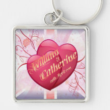 William & Kate Royal Wedding Collectibles Souvenir Keychain