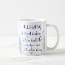 William & Kate Royal Wedding Collectibles Souvenir Coffee Mugs