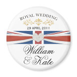William & Kate - Royal Wedding Commemorative Gift magnets