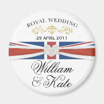 William & Kate - Royal Wedding Commemorative Gift Magnets
