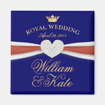 William & Kate - Royal Wedding Commemorative Gift Refrigerator Magnets