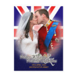 William & Kate Royal Wedding Kiss Postcard