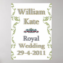 William Kate Royal Wedding Poster