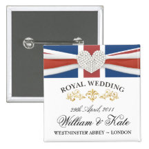 William & Kate Wedding Souvenir Pins