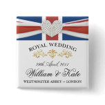 William & Kate Wedding Souvenir Pins