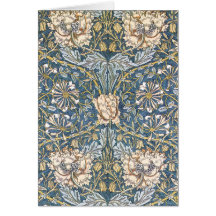 William Morris Blue Floral Cards