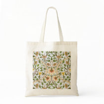 William Morris Daffodil Floral Pattern Tote Bag