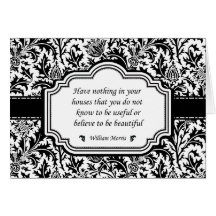 William Morris Famous Quotation Beautiful Homes Cards