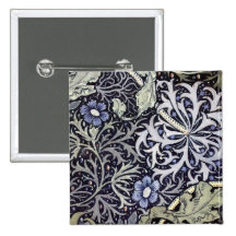 William Morris - Flowers Button