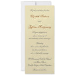 William Morris Gold Leaves Wedding Invitation