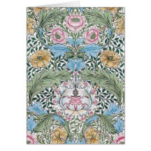 William Morris Myrtle Floral Pattern Note Cards