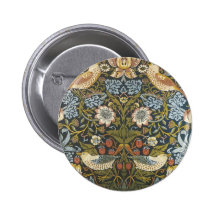 William Morris Pinback Buttons