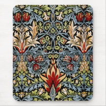 William Morris Snakeshead Floral Design Mouse Pads