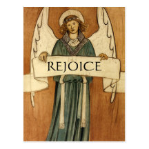 William Morris Vintage Angel Postcard